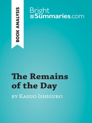 cover image of The Remains of the Day by Kazuo Ishiguro (Book Analysis)